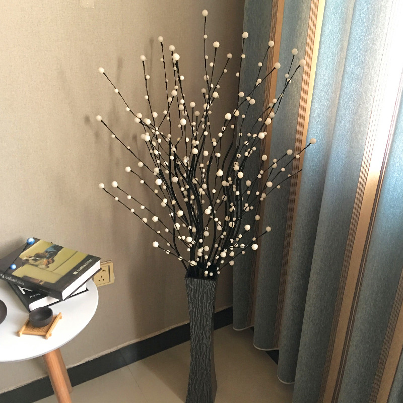 满天星仿真干花束客厅落地装饰花电视柜欧式摆件放假婚庆花艺套装
