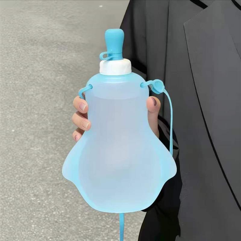 演唱会软水袋宝宝背带硅胶水壶音乐节追星好物户外便携可折叠水杯