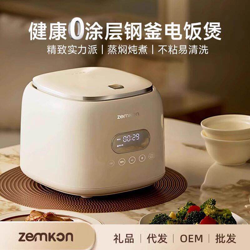 110V伏出口低糖煮电饭煲家用迷你304不锈钢内胆0涂层蒸煮一锅三用