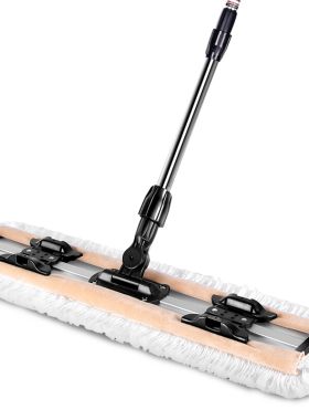 美丽雅平板拖把加大号60cm家用夹布排拖干湿两用木地板尘推墩布