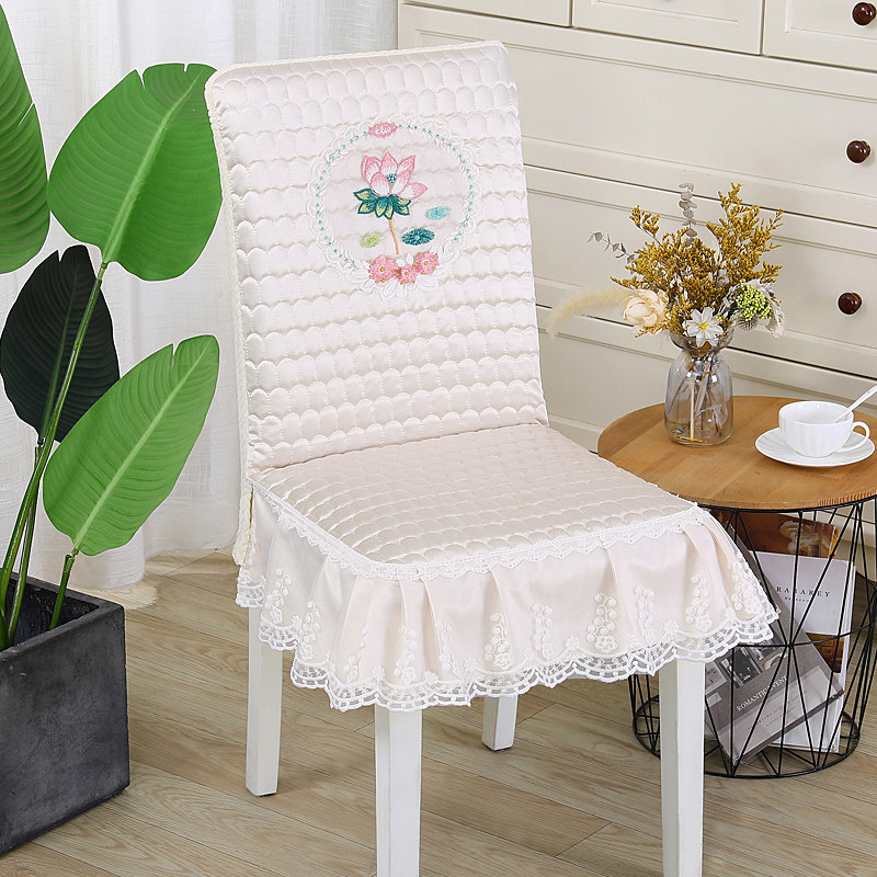 精选加厚弹力全包椅子套罩防滑家用一体餐椅套坐垫中式实木餐桌凳