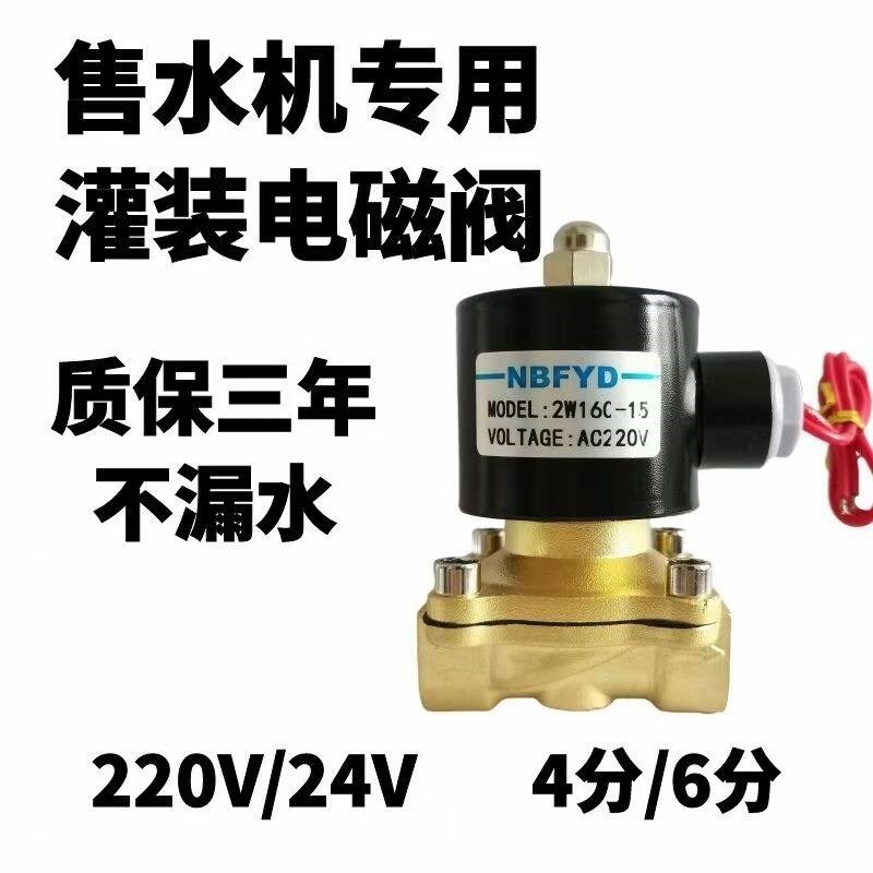 高品质三年不漏水电磁阀售水机灌装阀220V24V设备进水废水纯水