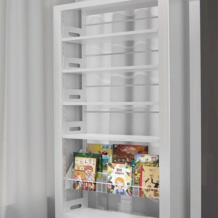 精选安居客书架配件钢制书柜多层简易儿童书房收纳架家用网格款绘