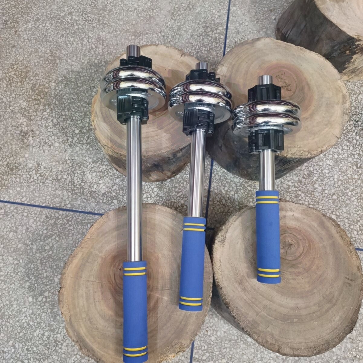 新款实心镀铬李小龙单头铃前臂肌训练器腕力器握力器扳手腕寸劲拳