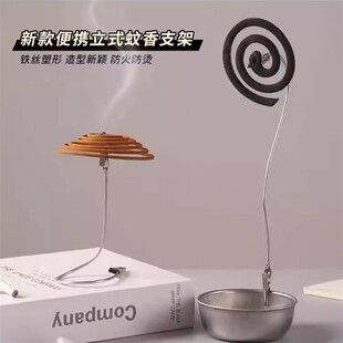 新款 蚊香夹子双头鳄鱼夹蚊香超长金属线香支架夹子 家用便携悬挂式