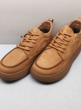 秋冬新款工装皮鞋男红蜻蜓DD61183002R时尚休闲商务真皮高帮鞋男