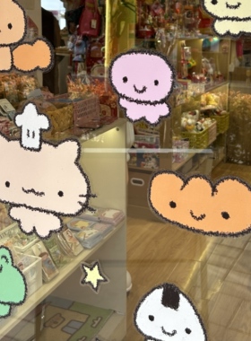 这么熊原创 窗贴玻璃贴装饰家居生日礼物涂鸦小动物一整套小元素