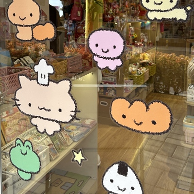 这么熊原创 窗贴玻璃贴装饰家居生日礼物涂鸦小动物一整套小元素