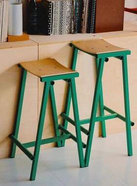 HAY Taburete 8 Bar Stool酒吧台椅高脚凳子简约网红简约现代实木