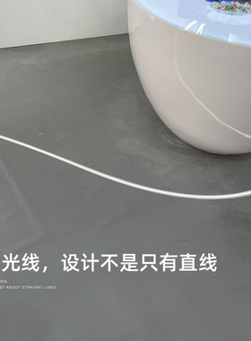 低压led柔性平面硅胶线条灯嵌入式带边线性灯套管免穿可弯曲造型