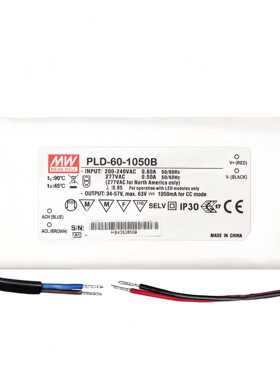 明纬电源  PLD-60-1750B  60W单组输出LED开关电源