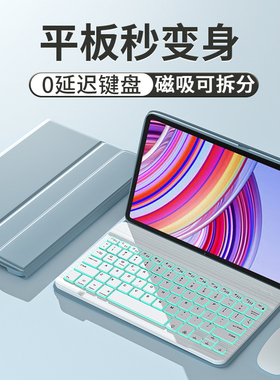 适用RedmiPadPro蓝牙键盘保护套12.1英寸红米kpad平板se保护壳redmipadpro磁吸皮套电脑全包硅胶防摔配件外壳
