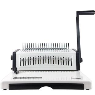 9026A胶圈夹条装订机厂家广州梳式装订机21孔打孔机夹条带抽刀