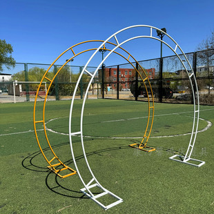 新款婚庆铁艺双杆拱门道具架子金色拱形花门婚礼户外舞台背景装饰