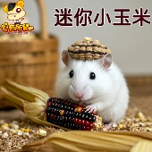 仓鼠磨牙玉米小零食兔子豚鼠龙猫饲料金丝熊粮食地鼠形玉米磨牙棒