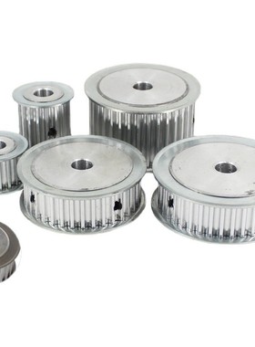 铝合金P-AF-S5M18齿同步轮 直径27.69槽宽3 1mm总厚3 5 圆孔顶丝