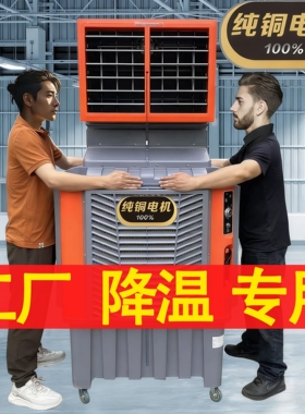 大型工业冷风机水冷空调扇车间厂棚降温加水制冷风扇房商用养殖大