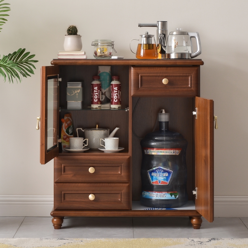 实木茶吧机家用全自动一体柜2025