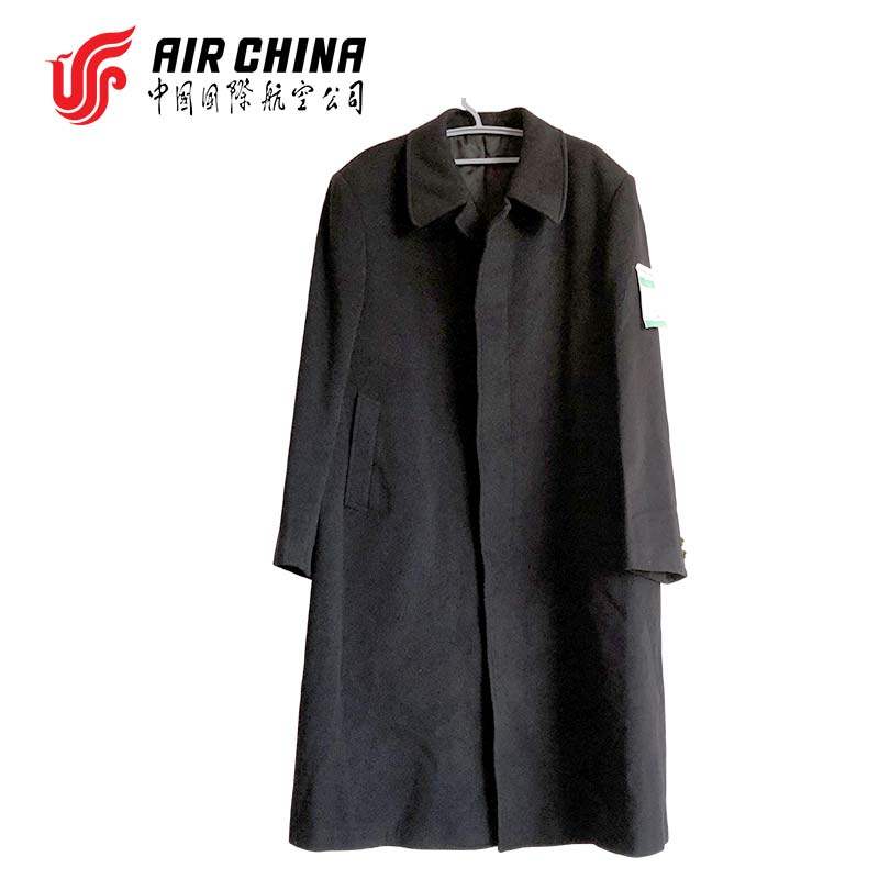 国航空乘大衣男式空少羊绒大衣修身礼仪风衣中长款秋冬季大衣风衣