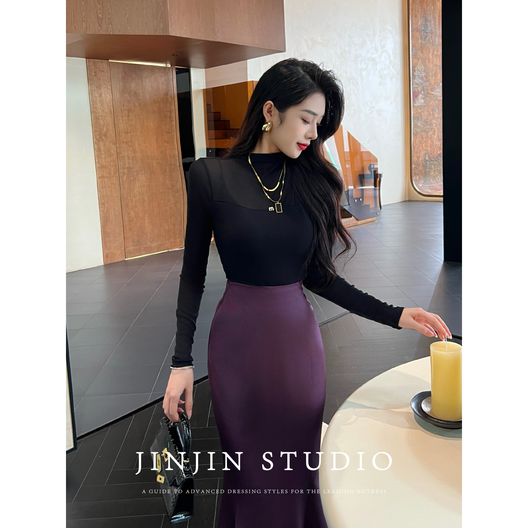 洋气时尚百搭打底显瘦上衣