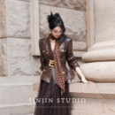 显瘦收腰气质设计感皮衣外套 2025秋冬时尚 MD进进原创 魅力女王