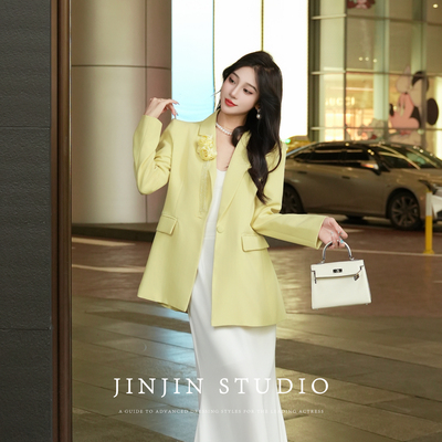 时尚设计师显瘦百搭西装外套