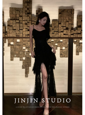 MD进进原创【华美风姿】2024新款气质网红长款时尚高级名媛连衣裙