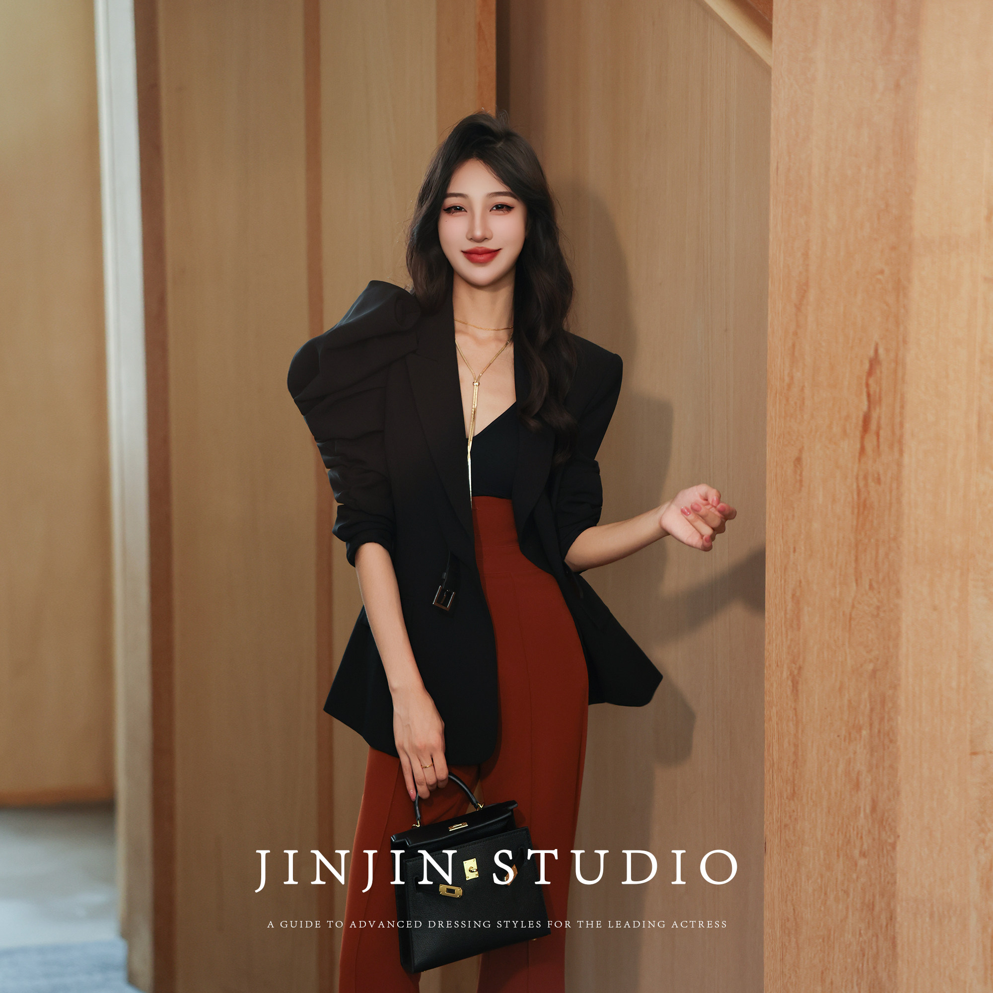 显瘦洋气外套时尚女神范设计西装