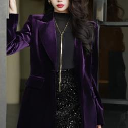 MD进进精选【瘦脸神器】时尚简约锁骨链抽拉调节气质项链