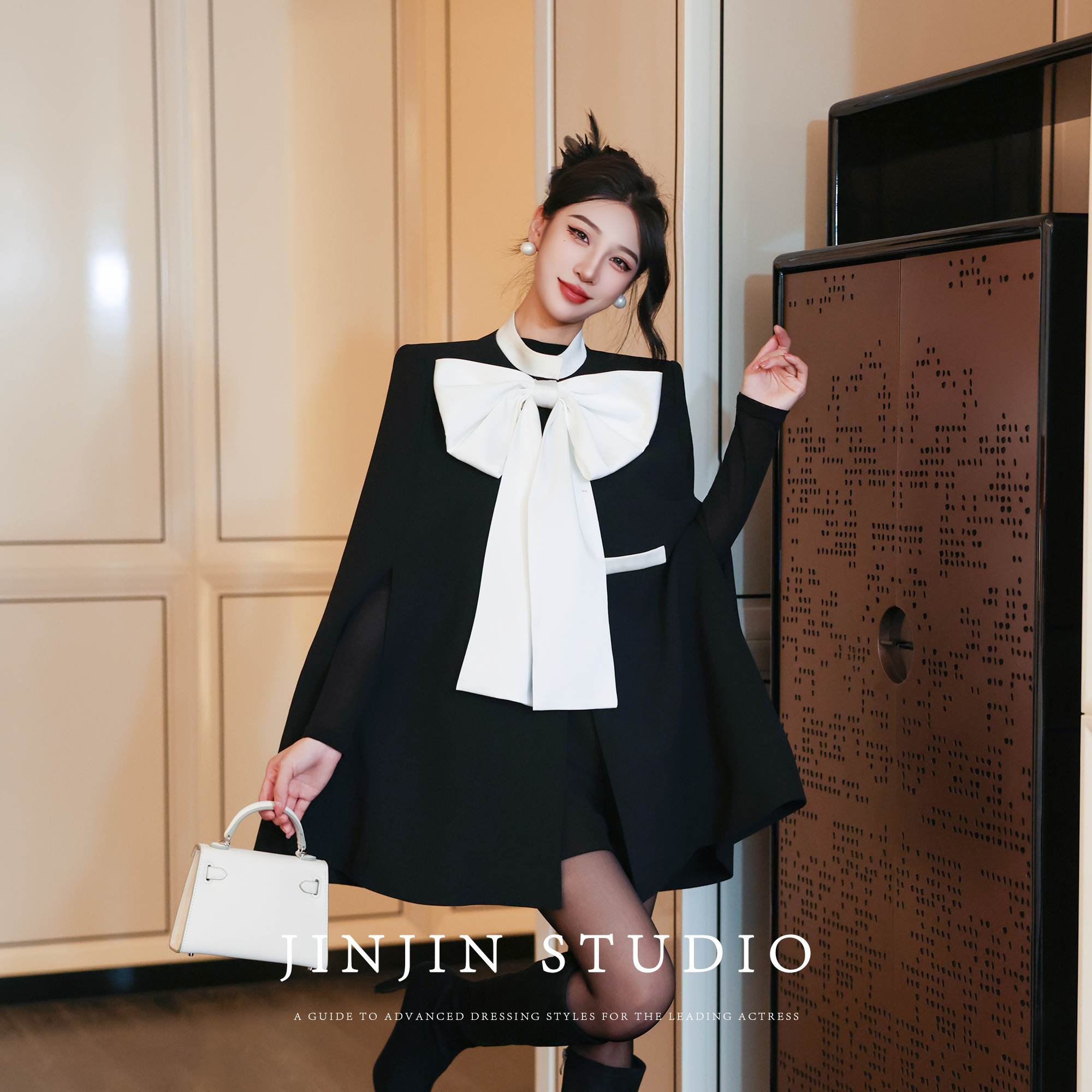 赫本风显瘦时尚优雅大气斗篷外套