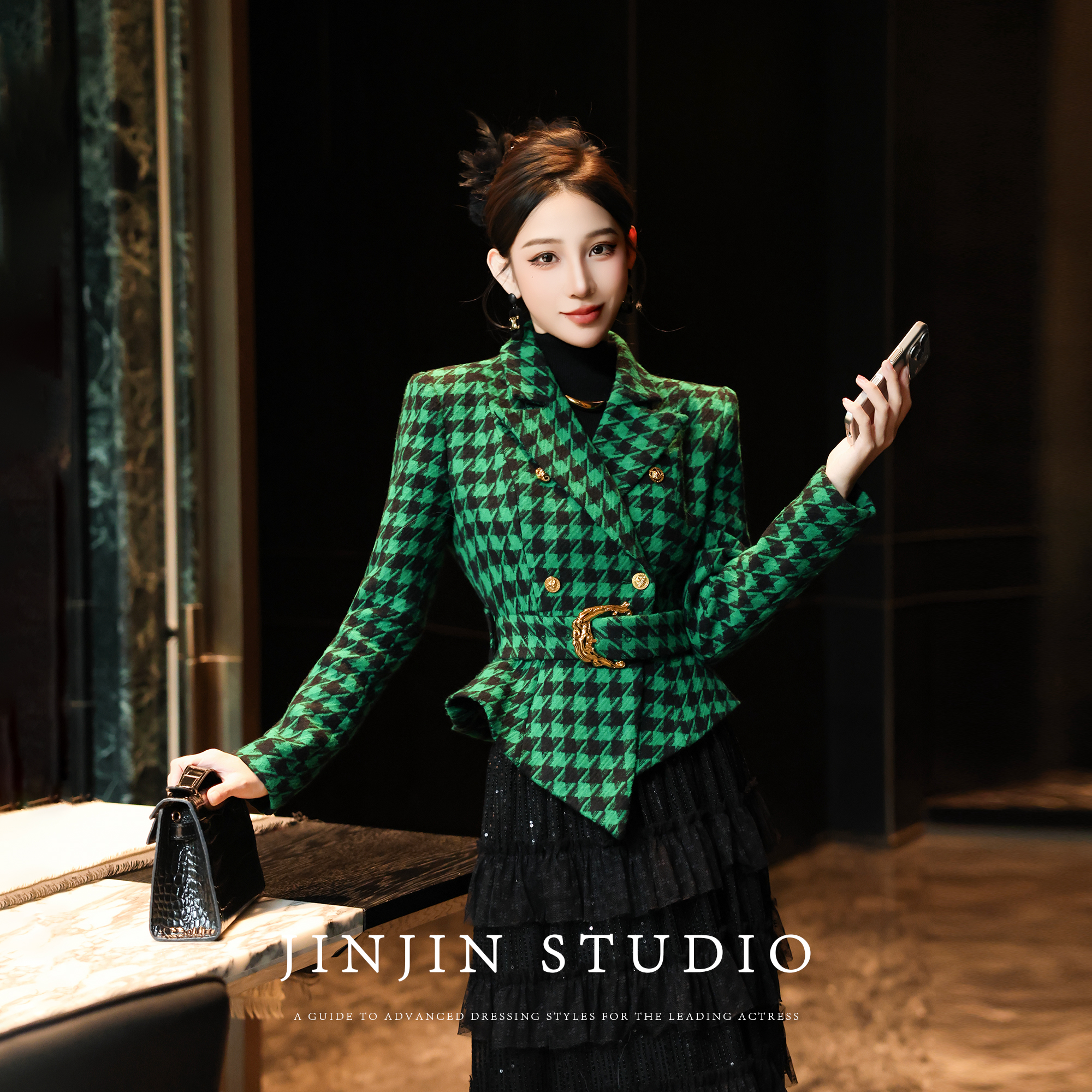 显瘦气质百搭修身复古名媛短外套