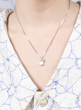 极简闪钻百搭锁骨链不撞款颈链