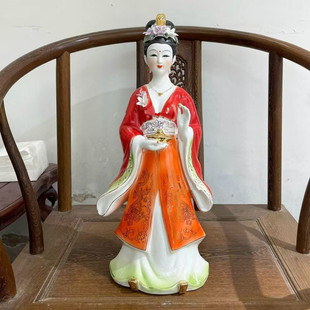 陶瓷小龙女七仙女神像居家供奉七公主姑娘保家姑姑花仙子供奉佛像