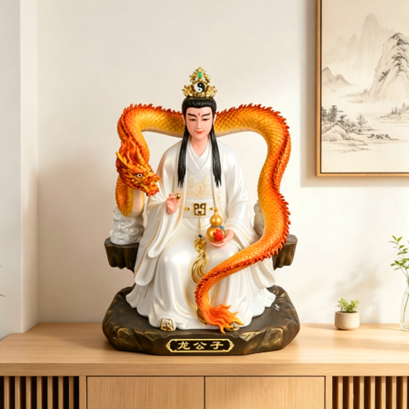 汉白玉四海龙王太子供奉神像