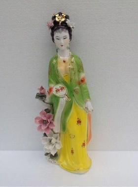 陶瓷何仙姑神像家居摆件