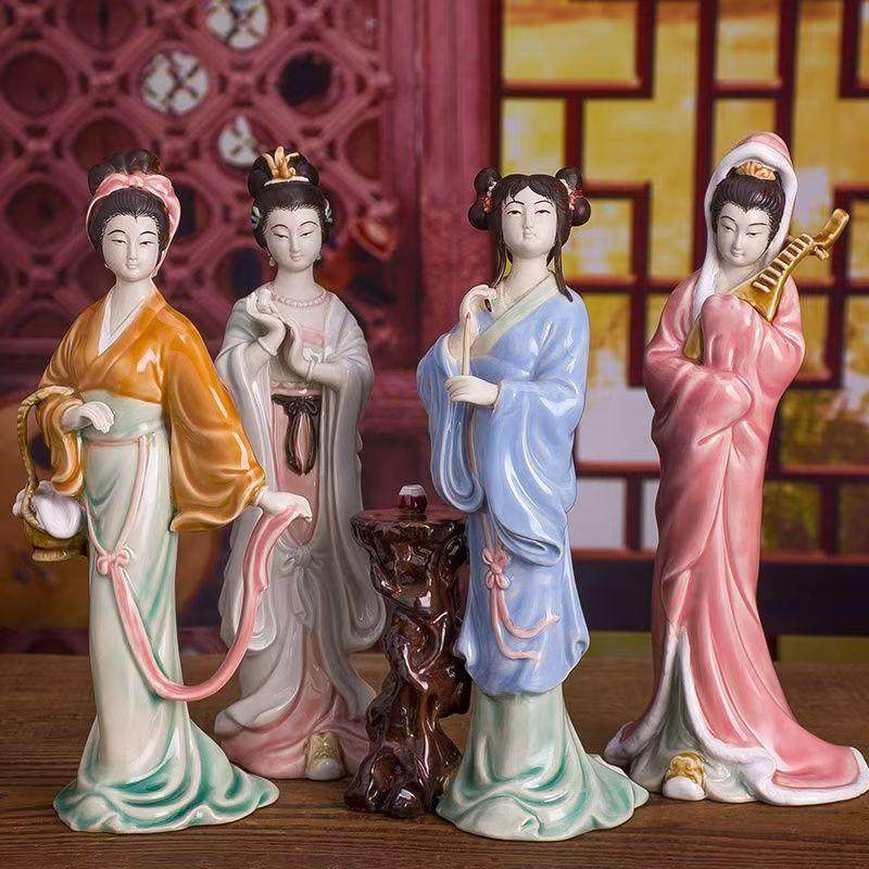 陶瓷七仙女神像仙女佛像
