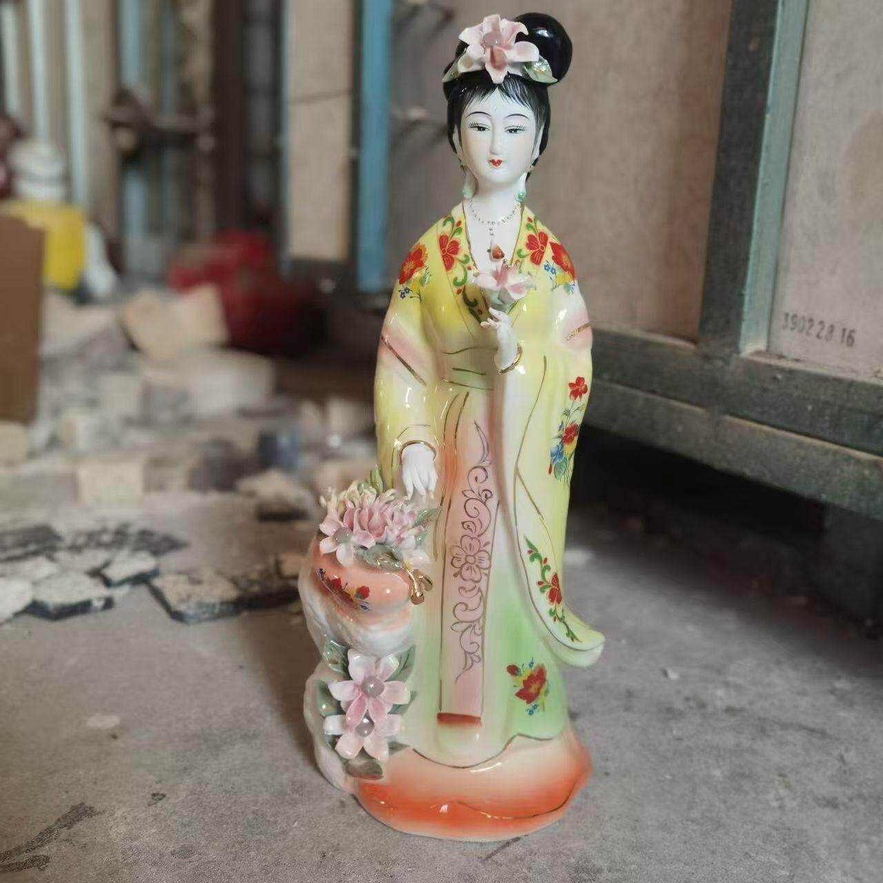 陶瓷保家姑娘仙女神像
