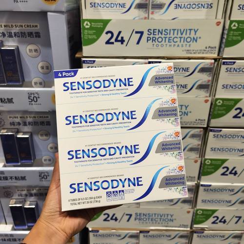 Costco开市客代购美国进口SENSODYNE舒适达抗敏牙膏184g预防蛀牙