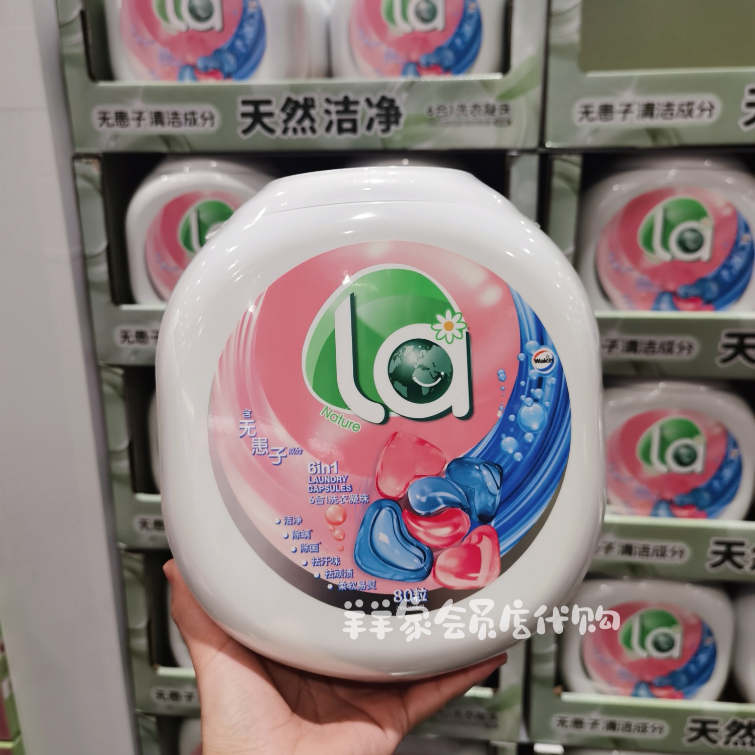 la无患子洁净6效合1洗衣凝珠