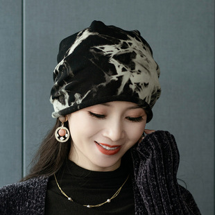 帽子女款 春夏堆堆帽女士产后月子头巾冷帽女化疗光头帽薄 2025新款