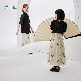 植木国风套装 东方绮梦 新中式 2026童装 兄妹装 儿童夏季 女童衬衫