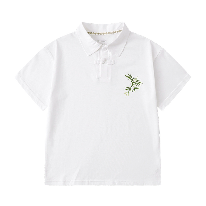 竹子植木5A抗菌polo领中式