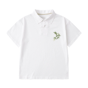 竹子植木5A抗菌polo领中式