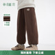 中大童卫衣裤 子2025秋冬新款 休闲裤 男童加绒裤 植木 子童装 儿童裤