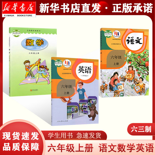 新华书店正版现货六年级上册语文