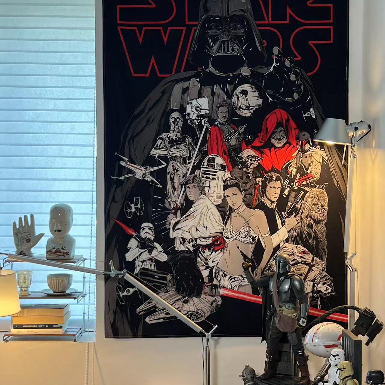 GALA自制 STAR WARS 星球大战挂布背景布星战周边海报挂画手办墙