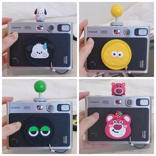 适合拍立得instax mini Evo专用硅胶镜头盖保护盖热靴盖卡通可爱