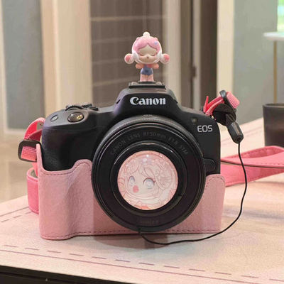 可爱相机镜头盖热靴盖适合富士佳能尼康索尼ZVE10R50M50R10200D等