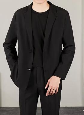 春季新款小西服男套装ins痞帅韩版潮流百搭男生上衣休闲西装外套