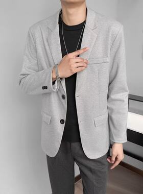 加厚毛呢西服套装男秋冬季韩版潮流商务职业一套休闲西装外套男士
